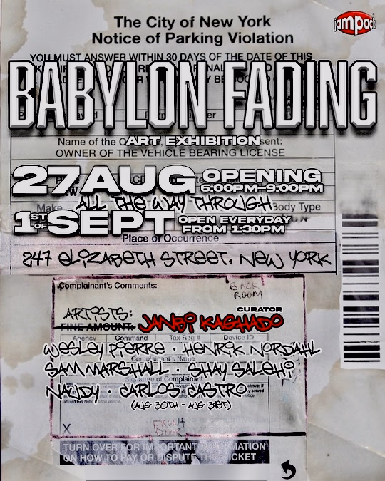 Babylon Fading curated by Janbi Kaghado pop up
