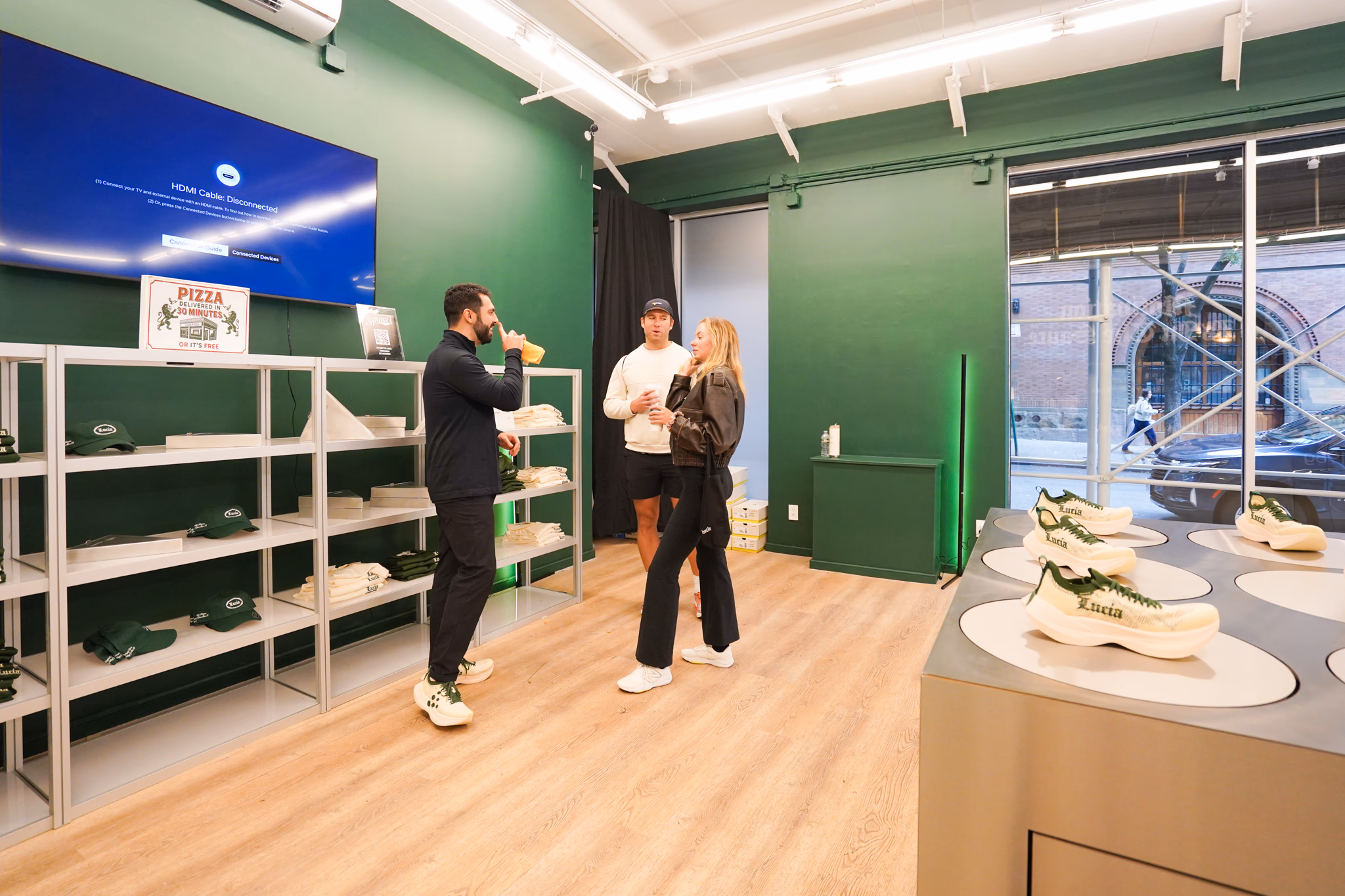 Craft Sportswear x Lucia Pizza pop up at 21 Spring Street