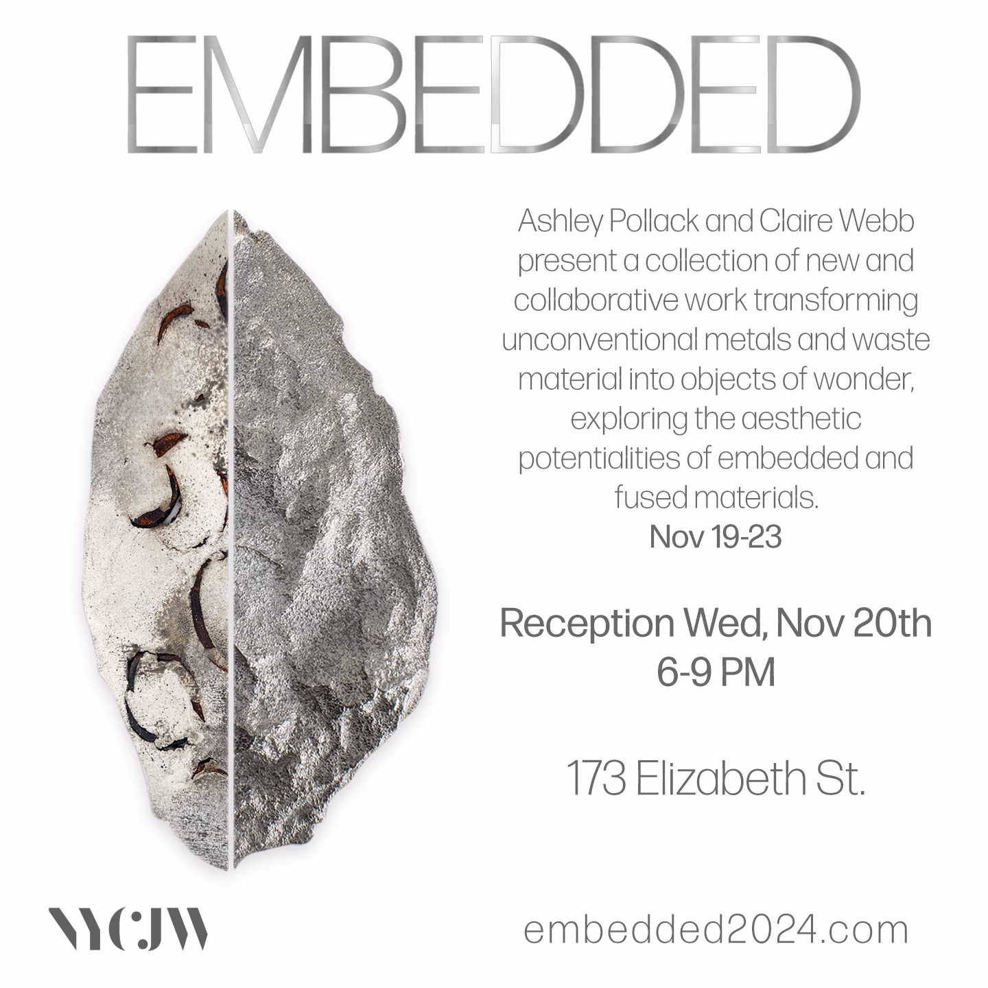Embedded x NYCJW pop up at 173 Elizabeth Street