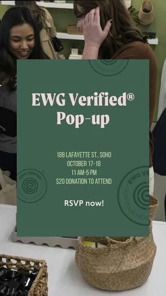 EWG Verified pop up