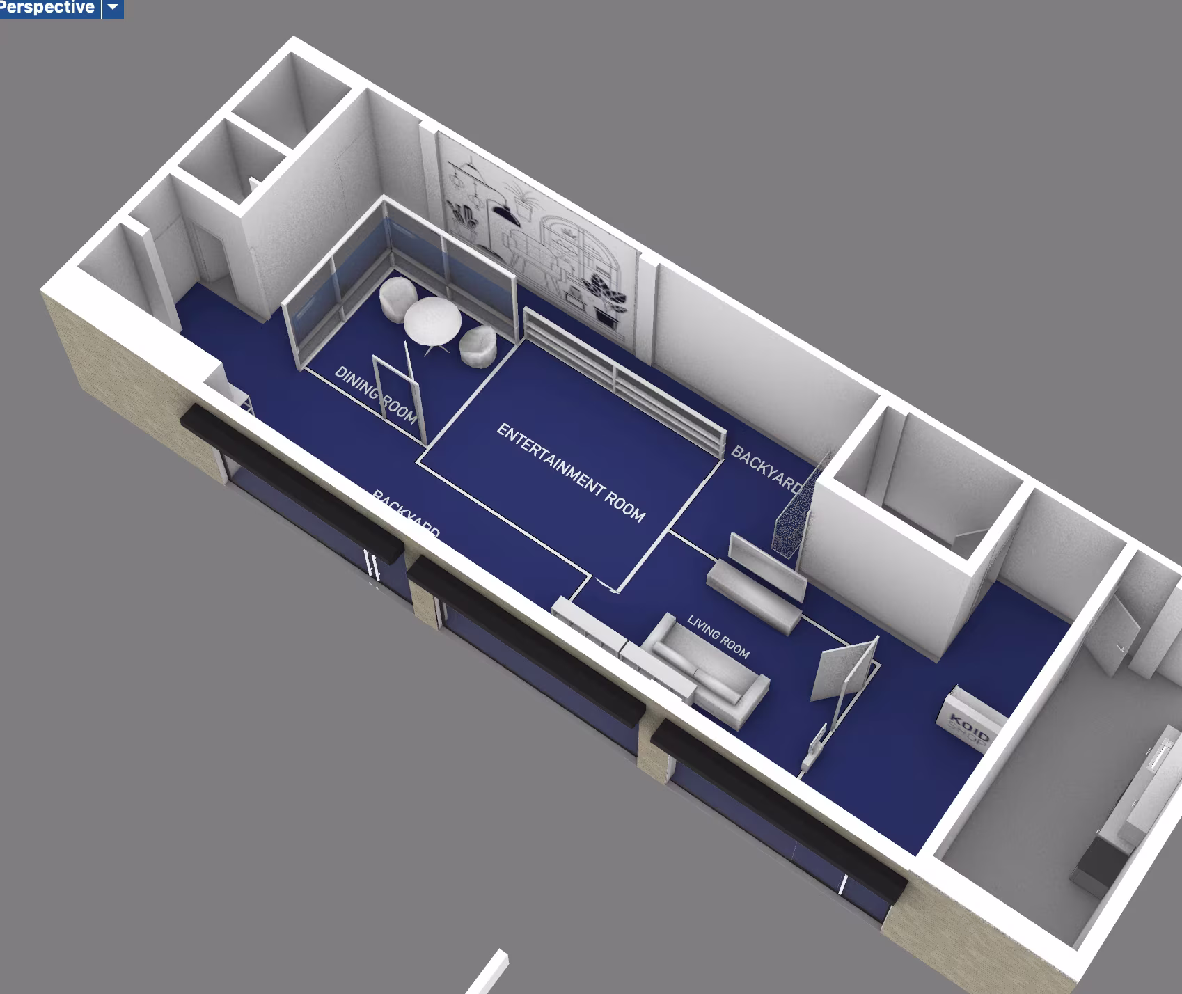 KOID Shop — floor plan to build — before